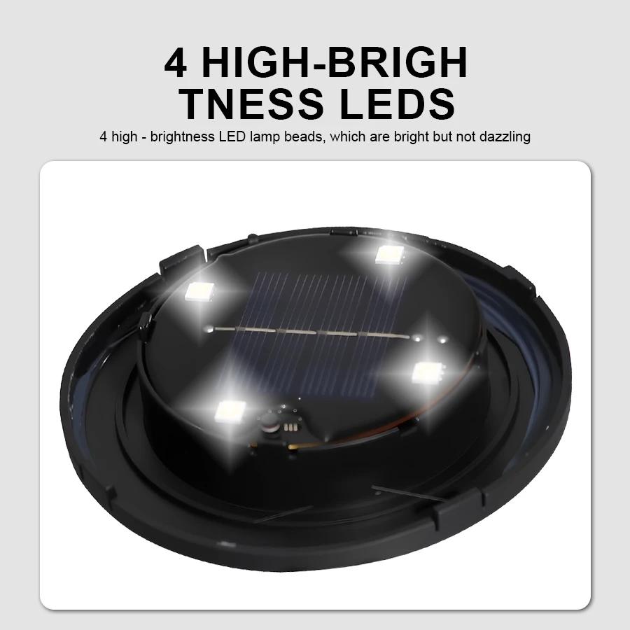 Solar Pebble Lights Outdoor Waterproof IP65, Decorative Garden Stone Lights for Pathway/Lawn/Yard, 8H Auto Lighting Solar Light