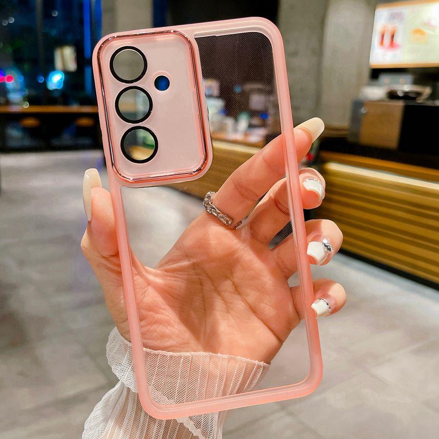 Transparent Phone Case For Samsung Galaxy S26 A37 A57 A36 A16 A56 A35 A54 A34 A14 A26 5G A32 A17 A13 A33 A53 A15 A25 Camera Lens Protector Film Cover