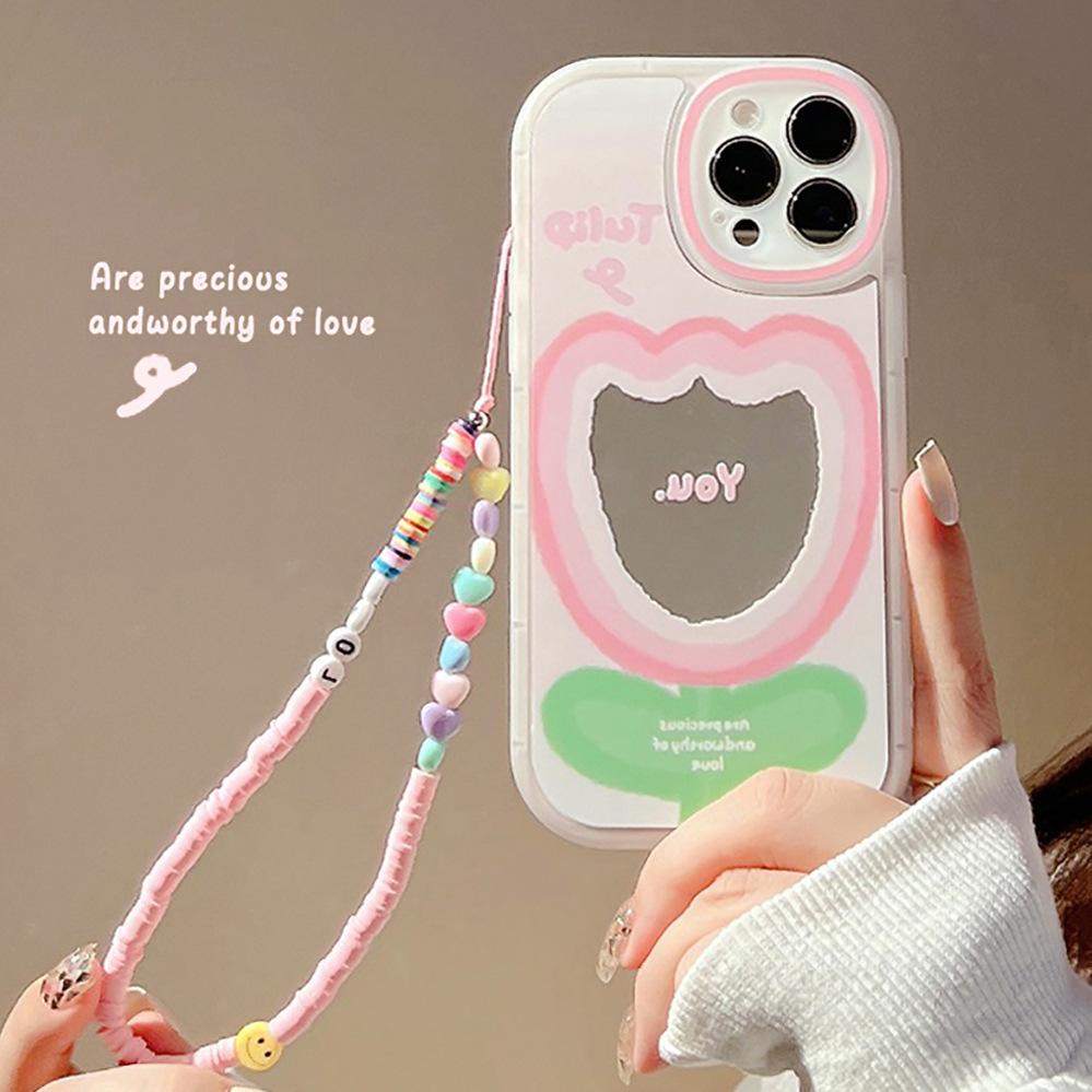 Zhao Lusi Gleicher Stil für Iphone15pro Max für Apple 16 Handyhülle 13 Kette X SpiegelFür Iphone15pro Max für Apple 16 Handyhülle 13 Kette X Spiegel