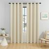 High Density Fabric 100% Blackout Curtains Thermal Insulated Sunproof Drapes with Grommet Top Bedroom Living Room Decor