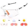 KAPVOE Photochromic Cycling Glasses Outdoor Sports Running Eyewear Women Road Bike Glasses Men MTB Cycling Sunglasses
