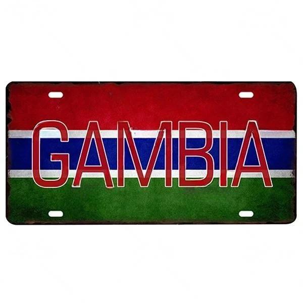 Metal Flag Sign Wall Decor 15x30 Cm Gift for Bar Cafe Office