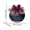 Christmas Hanging Sign Scene Door Wreath for Indoor Outdoor Farmhouse Winter Red