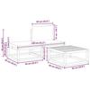 VidaXL Ensemble de canapés de jardin 3 pièces avec coussins en bois d'acacia et rotin 4008174