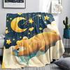 Animals in Dreams Print Flannel Blanket, High quality Comfortable for All Seasons, Home Decor, Warmth and Comfort, Perfect for Christmas Gifts