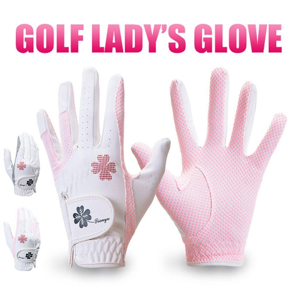 Breathable Full Finger Golf Gloves Wear Resistant Golf Mittens Women's Golf Gloves Golf Training