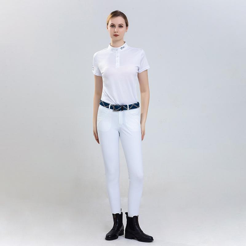 Unisex Cross-Country Equestrian Breeches with Full Silicone Grip 36