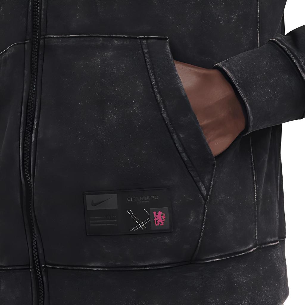 New Nike Chelsea Fc Club Third Men's Nike Soccer Full Zip French Terry Hoodie FQ2994-010