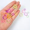 30 Pcs Metal Knitting Markers Crochet Locking Markers Round Stitching Markers Knitting Accessories for Crochet Lovers