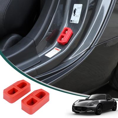 Hcilloend Door Wedges for the New Mazda Roadster Silicone Iron Door Wedge Custom Car Supplies ND, & Pieces, Accessory, (Red)