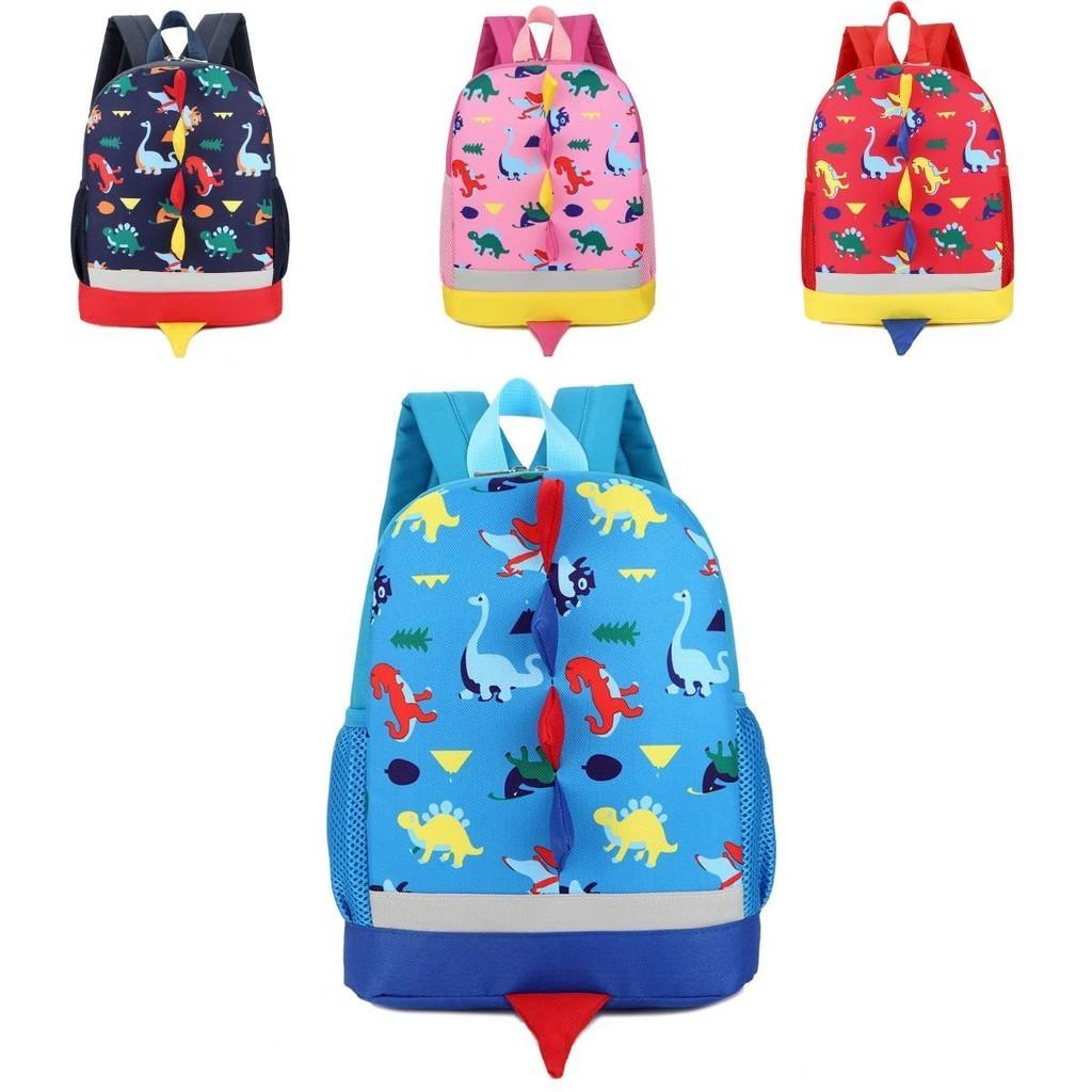 Cute Cartoon Animal Print Toddler Backpack Durable Nylon For Boys And Girls
