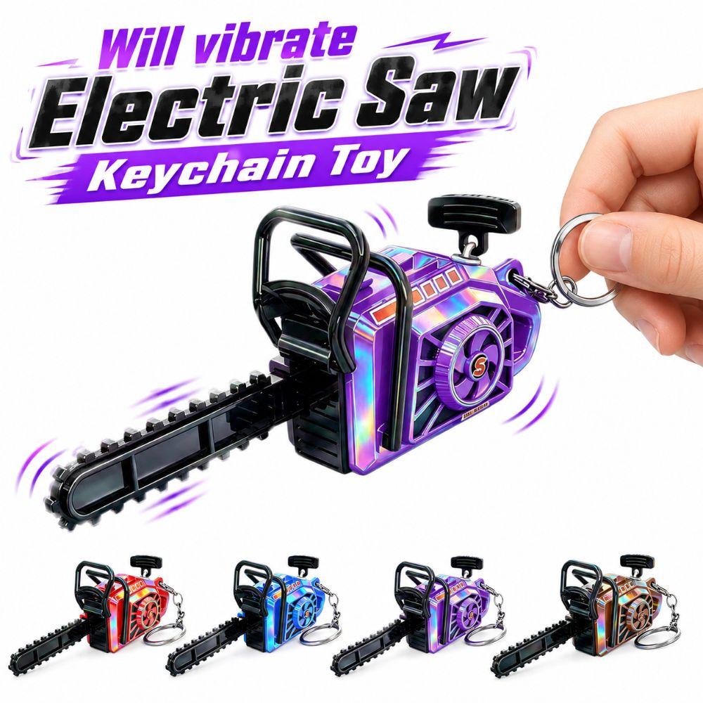 Pull Rope Power Saw Bag Pendant Plastic Logging Saw Toy Gift Toy Key Decor