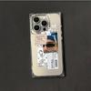 Clear Square Back Tube Case Protection For iPhone 14 Pro Max 12 16 ProMax 15 Plus 13 11 Anti-Oxygen,Men Pattern Casing
