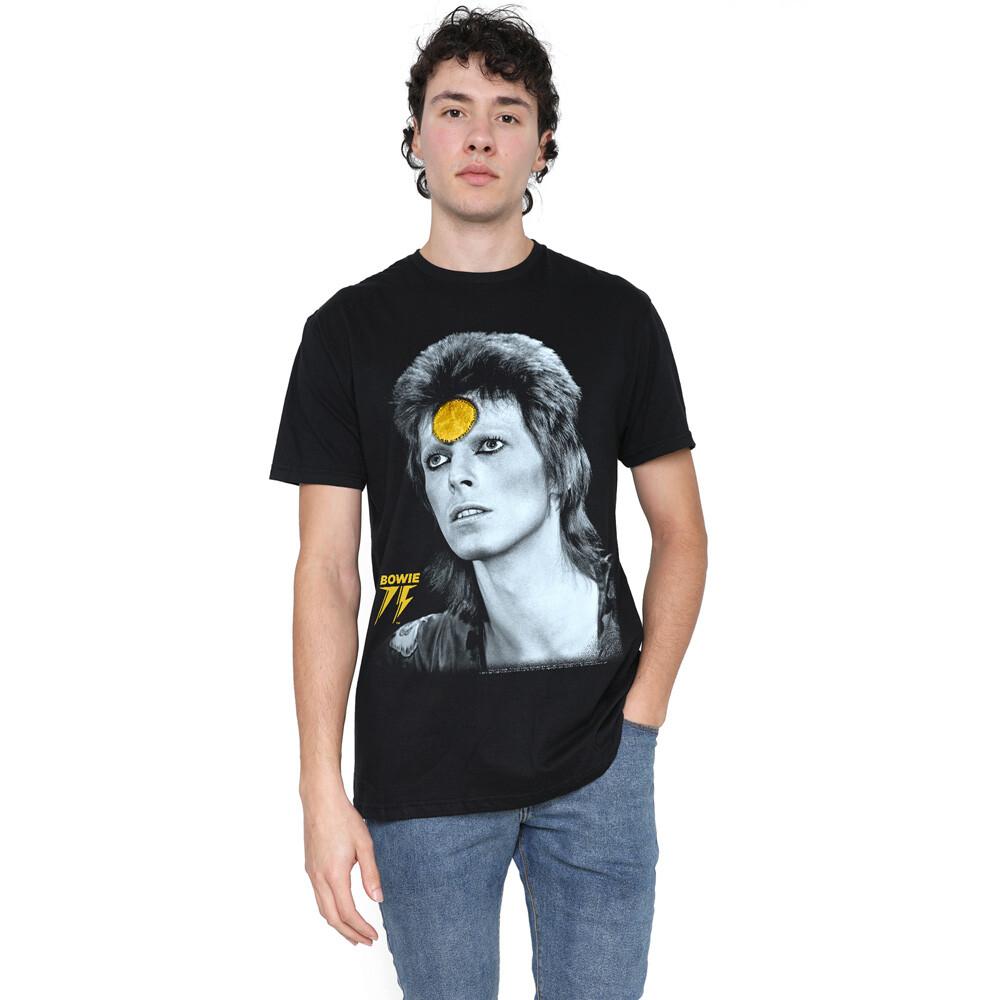 David Bowie Golden Bowie T-Shirt S-2XL, Black Unisex T-Shirt S