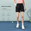 Li-Ning Breathable Lightweight Sports Elastic Mid-Waist Casual Shorts Women Shorts Black AAPU170-1