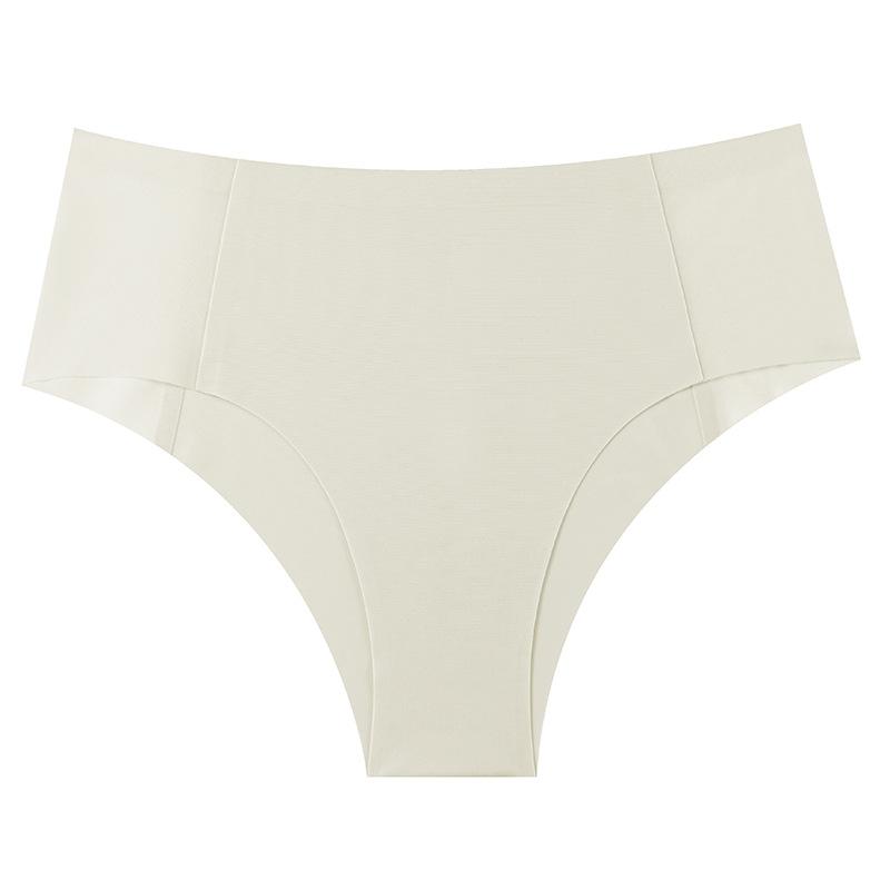 Lady Spring and Summer Sexy Hollow Out Pure Color Ice Silk High Play Without Trace One Piece Type Briefs