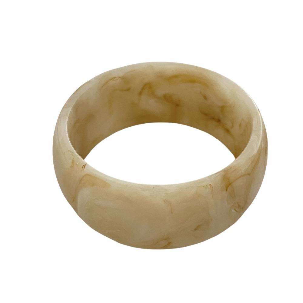 Smudge Chunky Bracelets Women Geometric Retro Hand Ring Creative Acrylic Transparent Bangles  Women