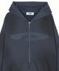 Fdr Gradation Washed Disk Logo Hood Zip-Up_Slate Gray