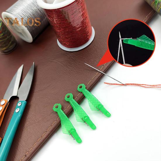 20 buc. Înfilător de ac cu gura de pește, mașină de cusut, instrument de înfilare cu ace, buclă, pentru cusut manual la mașină de cusut