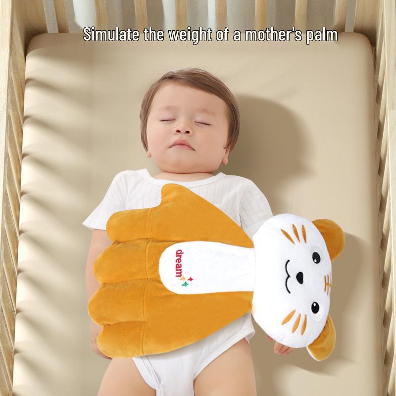 Comforting Palms Baby Sleep Aid: Anti-Startle Cuddle Pillow with Secure Rice Bag for Second Month Fuss