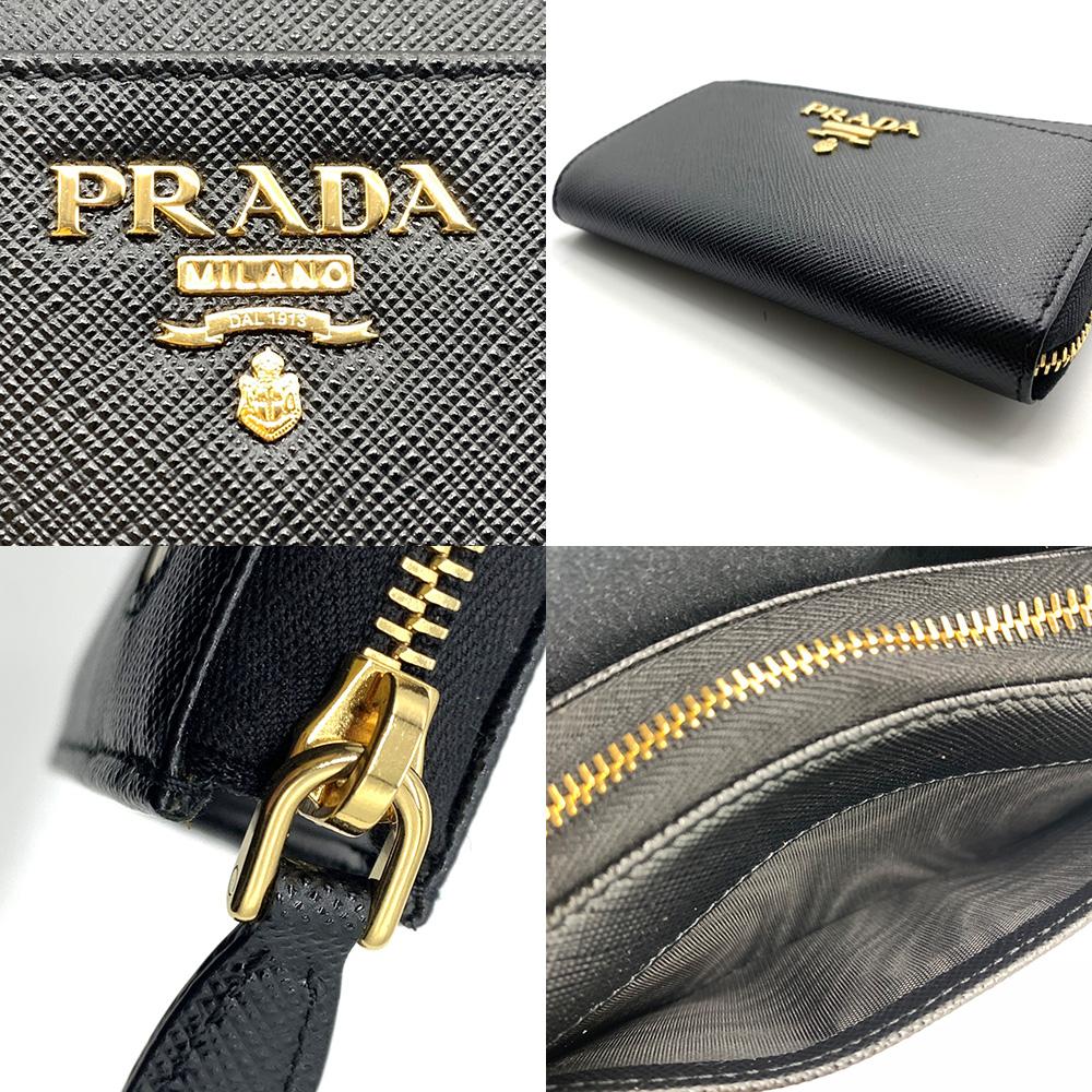Used PRADACoin case leather unisex