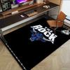 1pc THE ROCK Home Office, Durable Polyester Floor Mat with Easy, Office Decor, Urban Style, Nonslip Backing