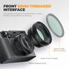 Freewell Macro Lens for Fuji Versatile Design with Magnification 2-in-1 Wide-Angle & X100VI/X100V - (Black)