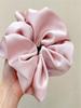 Oversized French Girl Ballet Style Satin Large Hair Scrunchie - Elegant Hair Tie for Women, Simple Ponytail & Bun Hair Accessory