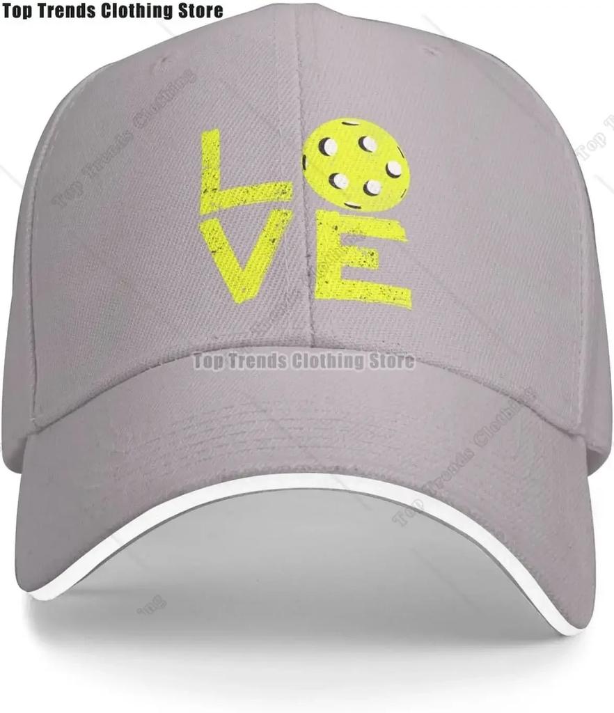 Vintage Liebe Pickleball Baseballkappe Hut für WoUnisex Unisex