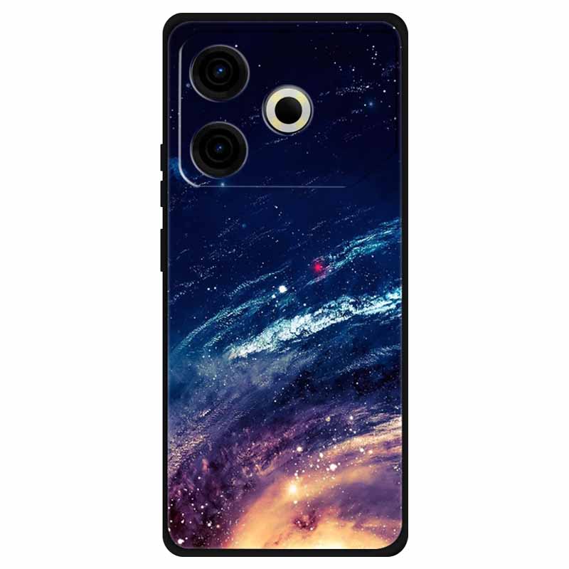 For Tecno Pova 6 Neo Case Silicone Soft Flower Space Fashion Cover For Tecno Phantom X2 Pro Cases Landscape Paint Covers Cute
