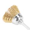 Brass Wire Nail Drill Bit Cleaning Brush Nail Polishing Head Cleaner Manicure Tool Accessory