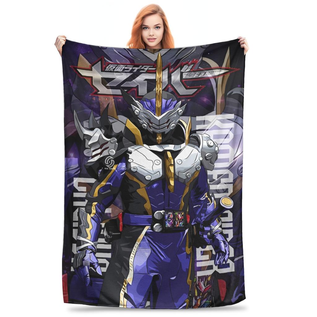 Kamen Rider Anime Blanket Multiple Sizes Super Soft and Warm Throw Blankets for Couch Sofa and Bed