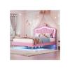 Doppelbett - MUVOE - Rosas Couronne - 140 x 200 cm - PU-Leder - LED-Beleuchtung