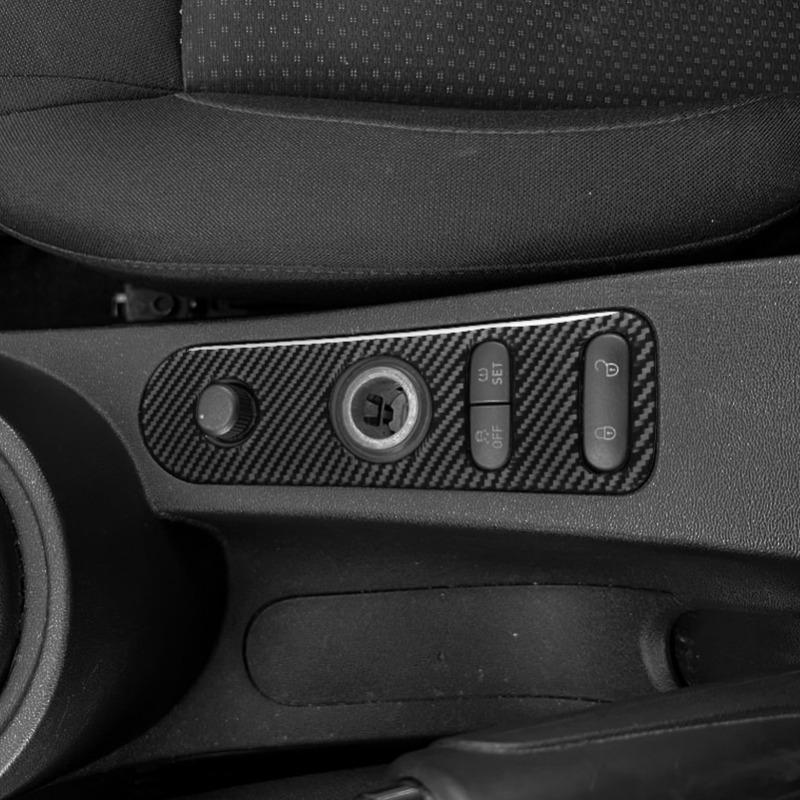 gtxbn6 Real Carbon Fiber Sticker For Seat Leon Altea 2005 2006 2007 2008-2010 2011 2012 For Toledo 2005-2009 LHD RHD Car Door Lock Gear