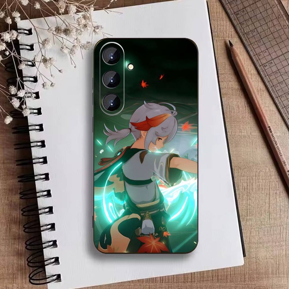 

Genshin Y-Kaedehara Kazuha Phone Case For Samsung Galaxy A73,A21s,A22,A31,A52,A53,A71,A41Soft Black Shell Samsung a53 5g