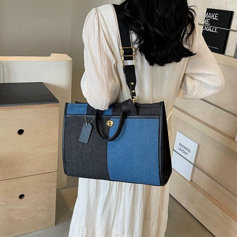 Women's denim crossbody bags  large capacity women's bags  large shoulder bag  designer