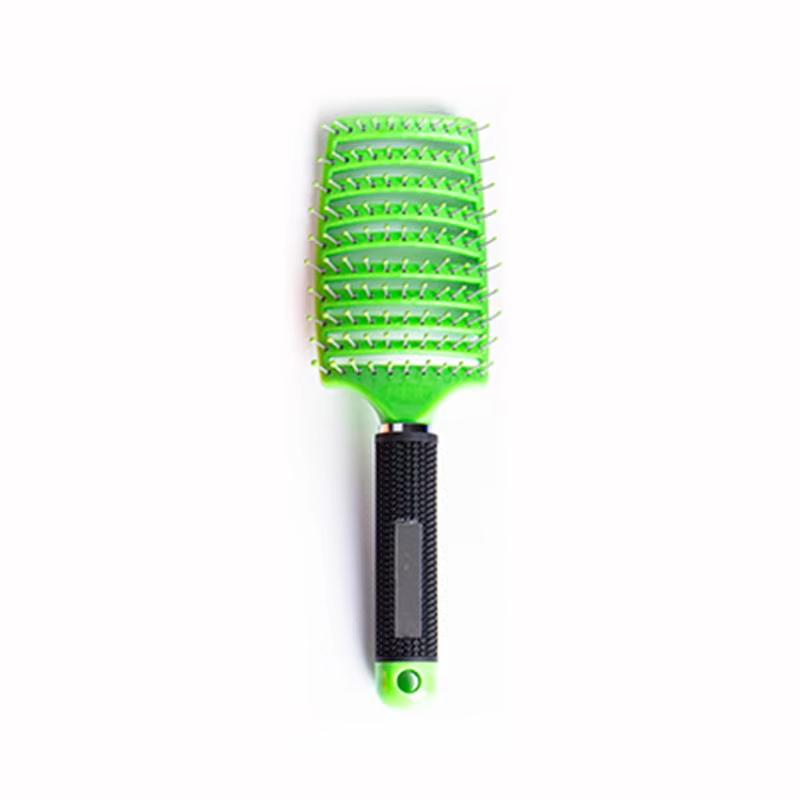 Factory  Curved Vent Brush Curly Bristle Nylon Brush Wet and Dry Detangling Massage Hair Comb