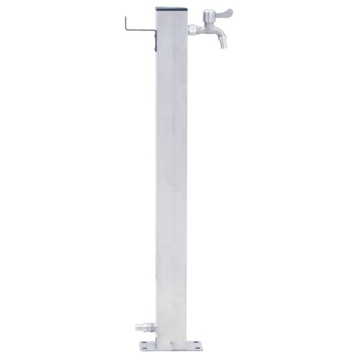 Garden Water Column 60 Cm Stainless Steel Square