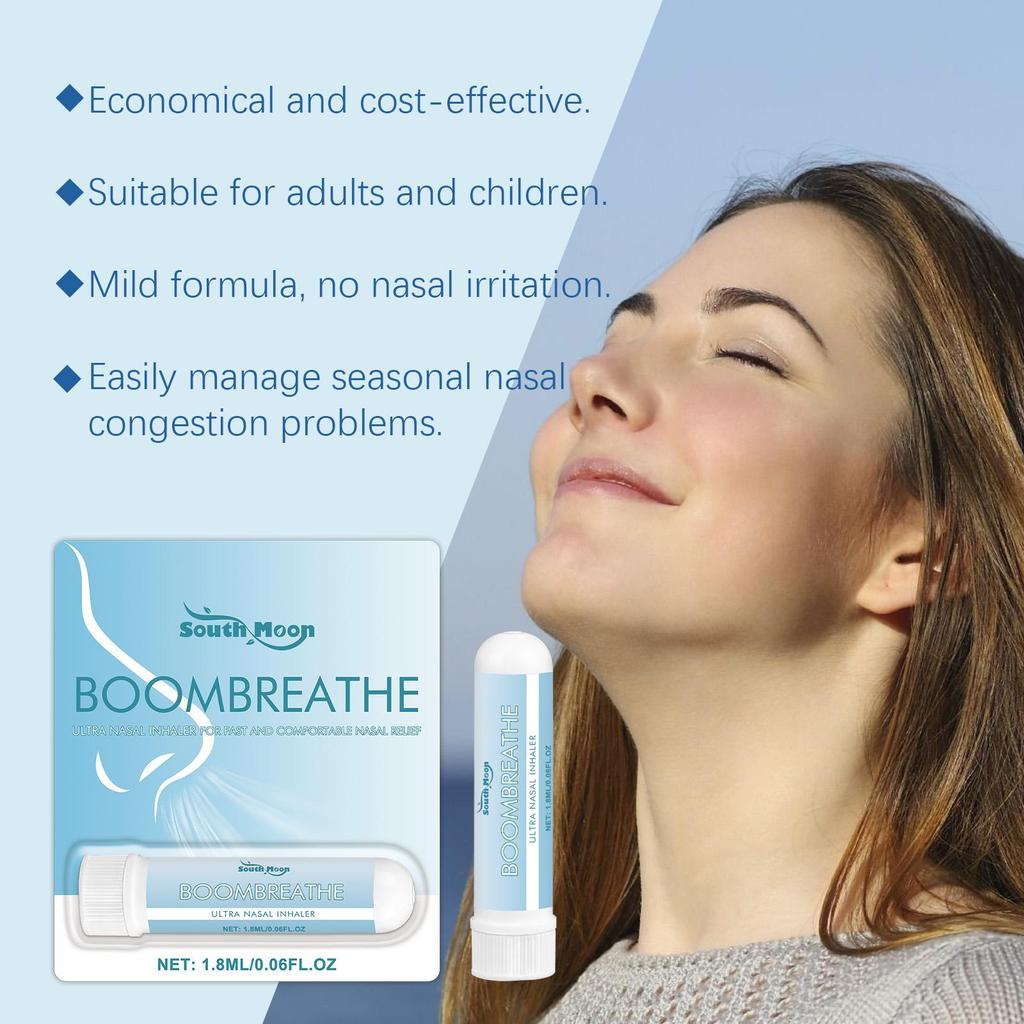 South Moon Kräuter-Linderungs-Inhalator Tägliche Reinigung Nasenbeschwerden Sanft Nährend Erfrischend Beruhigend Nase