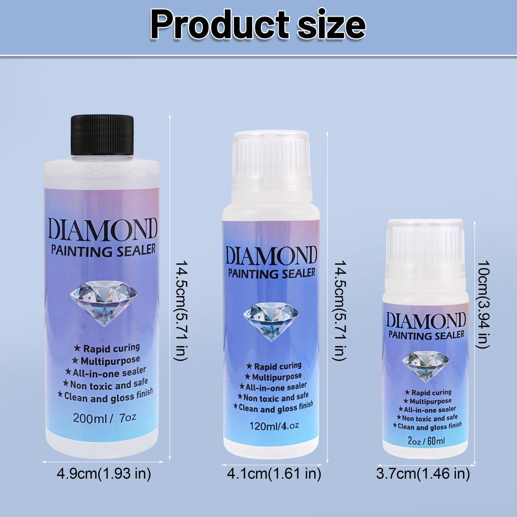 60ML/120ML/200ML Diamond Painting Sealer DIY Conserver Puzzle Glue Diamond Painting Accessories and Tools