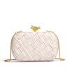 Borsa a mano intrecciata versatile da donna 2025: Elegante Pochette e Borsa a Tracolla con Catena per Banchetti, Serate e Altro