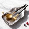 Stainless Steel Utensil Stand Stable Base Spoon Rest Nut Dishes Fruits Plates  Tableware Storage