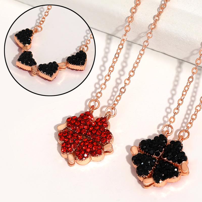 Four Leaf Fashionforward Clover Necklace For Women In Premium Gold And Silver Finishes