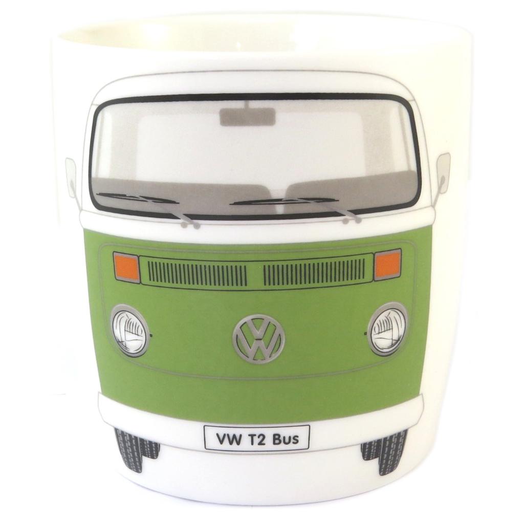 Volkswagen [Q1841] - Vintage Green 'Volkswagen' Porcelain Mug - 93x85 Mm (37 Cl)