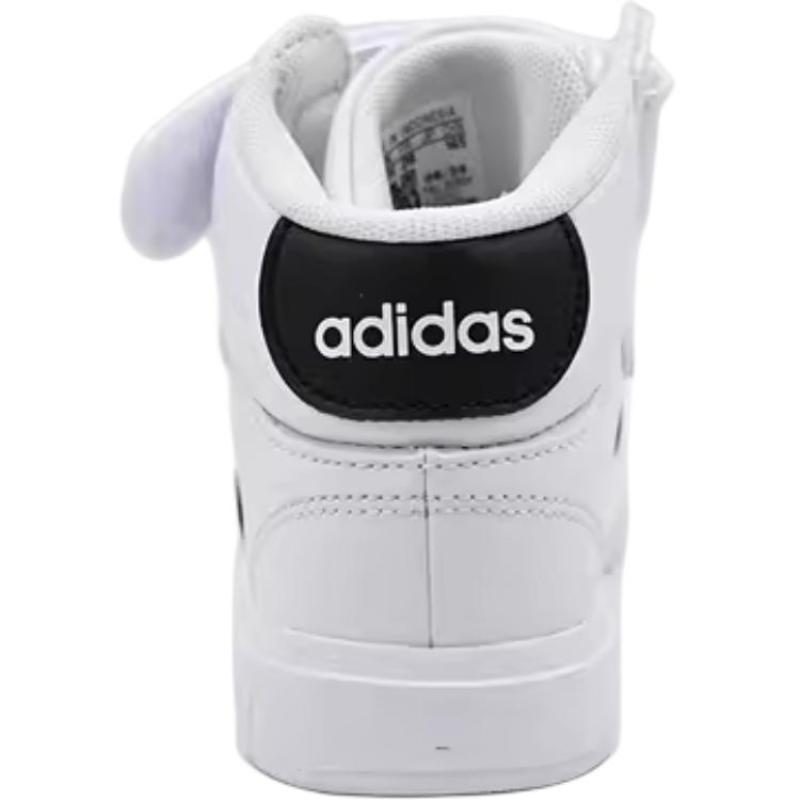 Adidas GRAND COURT Cushioning Abrasion Resistant Breathable High top Kids' Skateboarding Shoes White Kids' Sneakers JR2583