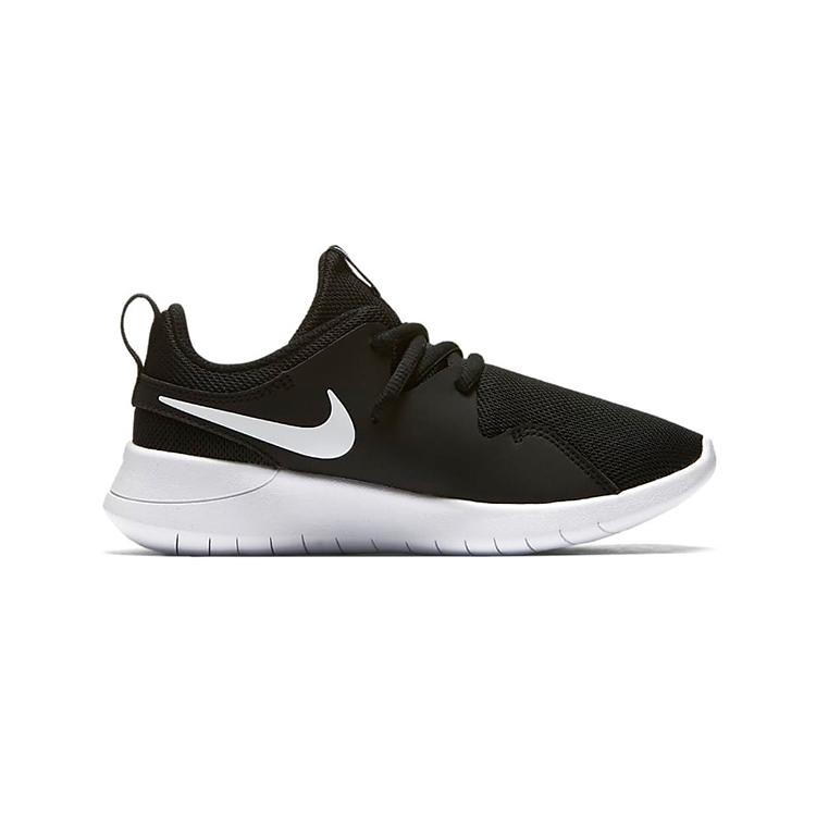 Nike Tessen Mesh Low Top Running Shoes Black White Children Aged 3 7 Years Old AH5237-003