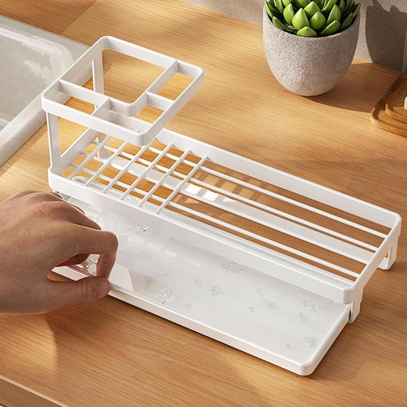 Toothbrush Holders for Bathrooms with Drainage 4 Slots Tooth Brushing Organizer for Bathroom Countertop Electric Toothbrush an