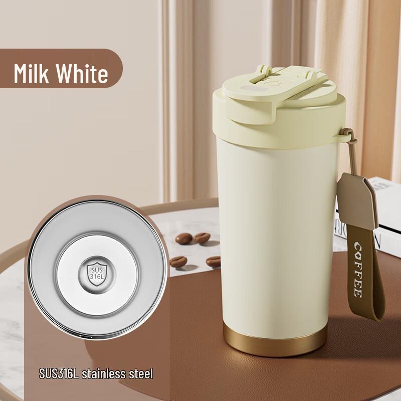 Shang Qi Dual-Drink Insulated Coffee Tumbler with Handle