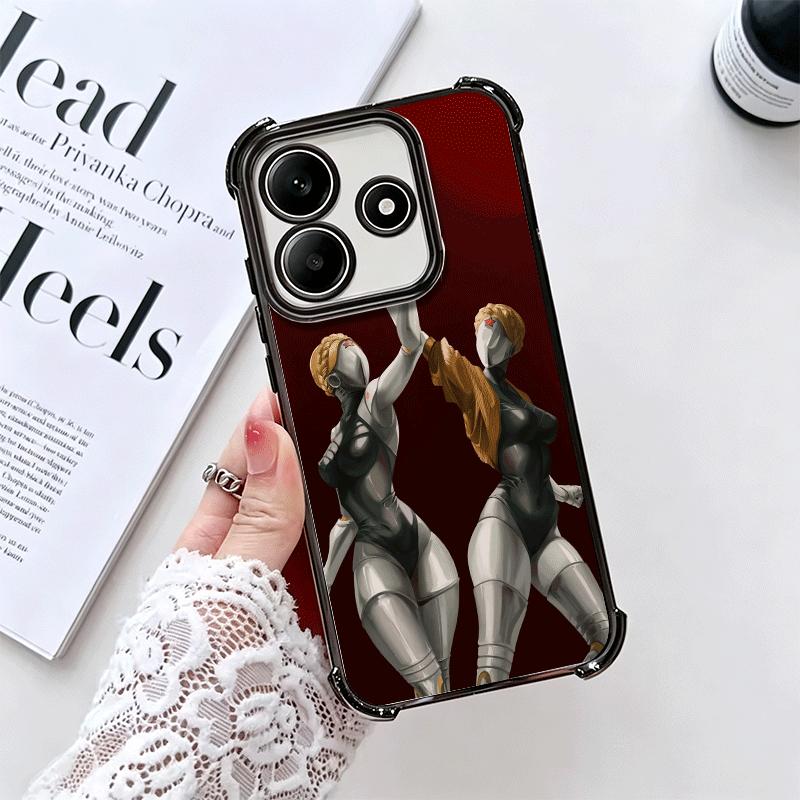Atomic Heart Game Plating Phone Case For Xiaomi Redmi Note 14 15 Pro Plus 13 12 11 11S 11T 10 9S 9 5G Anti-Fall Airabag Cover