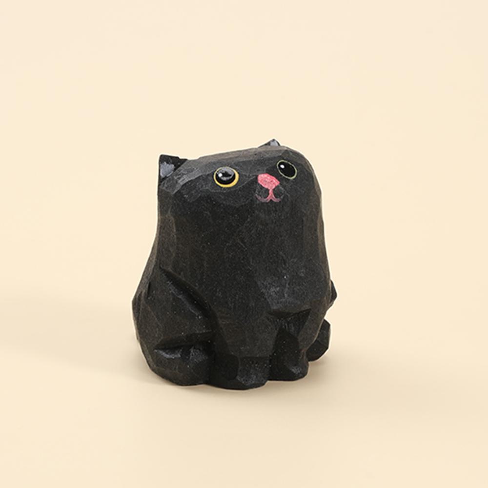 

Wooden kitten Figurine Handmade Carving Bombay cat figurines Home decor Perfect Gift for Cat Lovers Decoration Crafts Birthday